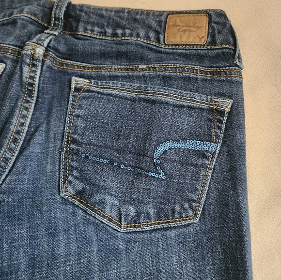 American Eagle Skinny Kick Jeans Size 6 - Picture 7 of 9
